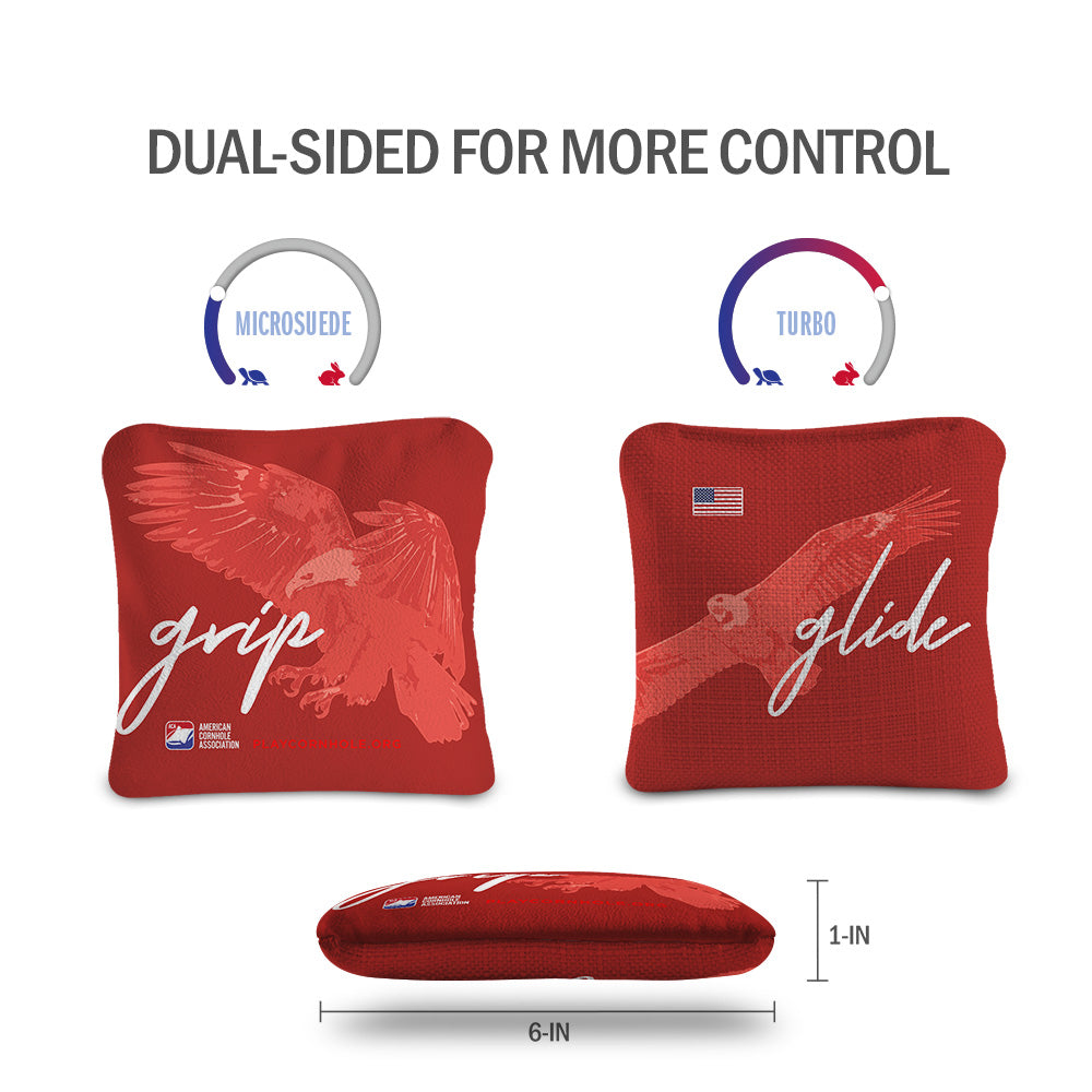 USA Flag and Eagle Signature Cornhole Set with Pro Bags