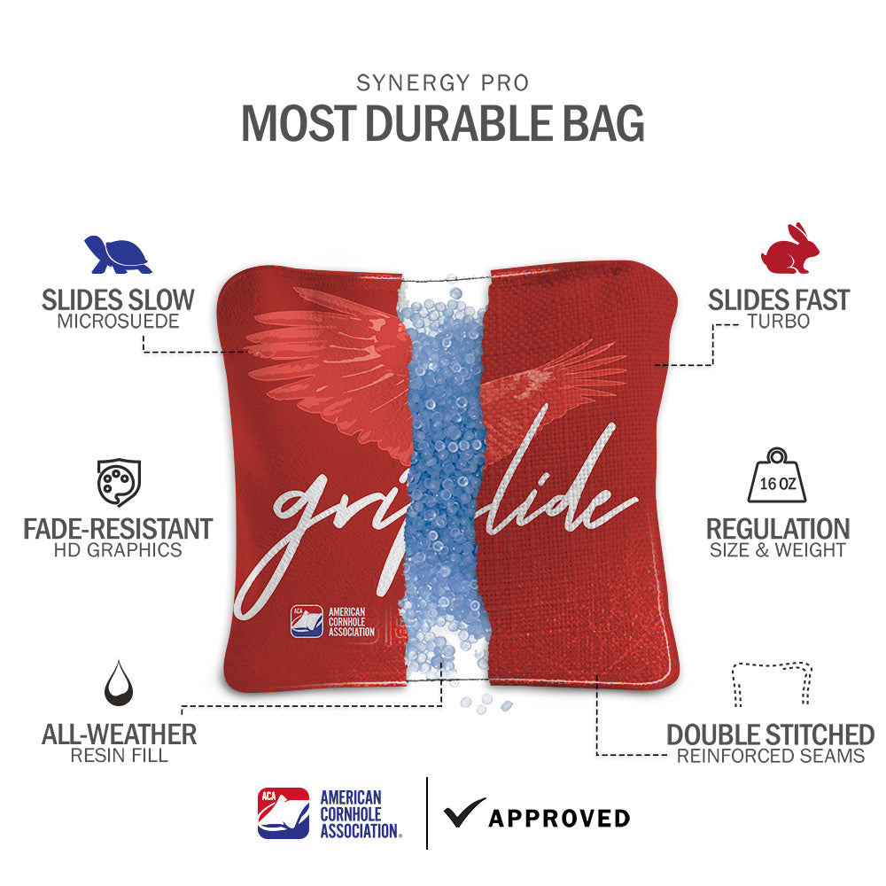 USA Flag and Eagle Signature Cornhole Set with Pro Bags