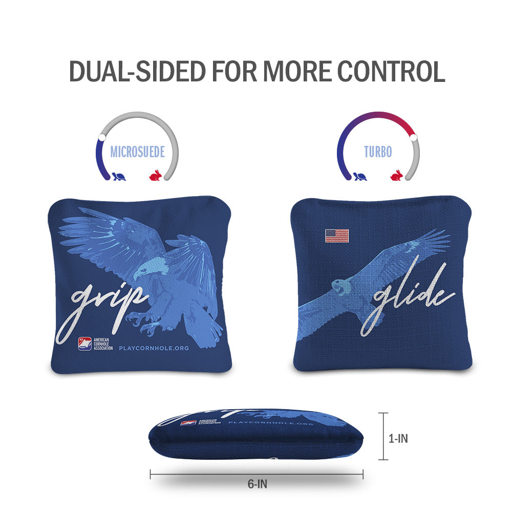 USA Flag and Eagle Signature Cornhole Set with Pro Bags