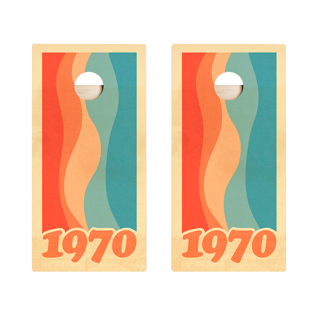 1970 Graphic Star Cornhole Boards - ACA - 000304 | American Cornhole Association