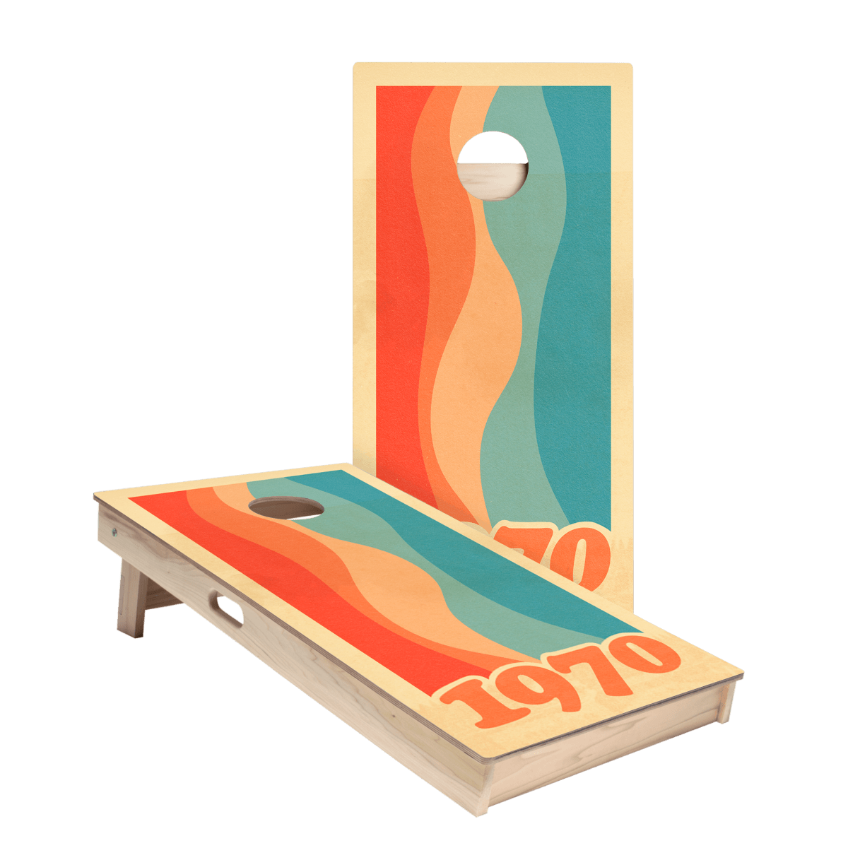 1970 Graphic Star Cornhole Boards - ACA - 000304 | American Cornhole Association