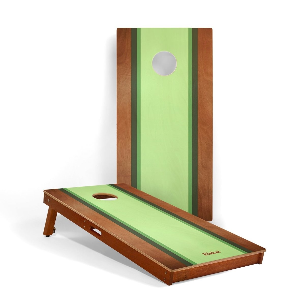 2ft x 4ft Graphic Wood Classic Cornhole Set | Classic Beach Stripes Collection - La Holla EGCH24P-56 | American Cornhole Association