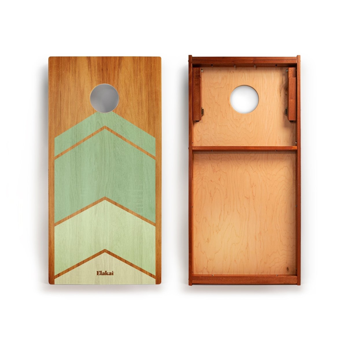 2ft x 4ft Graphic Wood Classic Cornhole Set | Modern Angle Collection - Rover Chevron EGCH24P-61 | American Cornhole Association