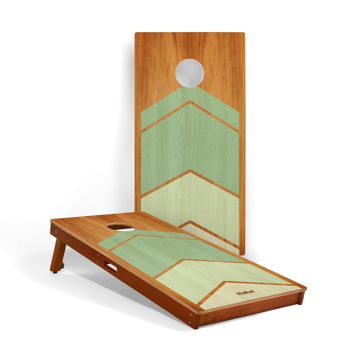 2ft x 4ft Graphic Wood Classic Cornhole Set | Modern Angle Collection - Rover Chevron EGCH24P-61 | American Cornhole Association