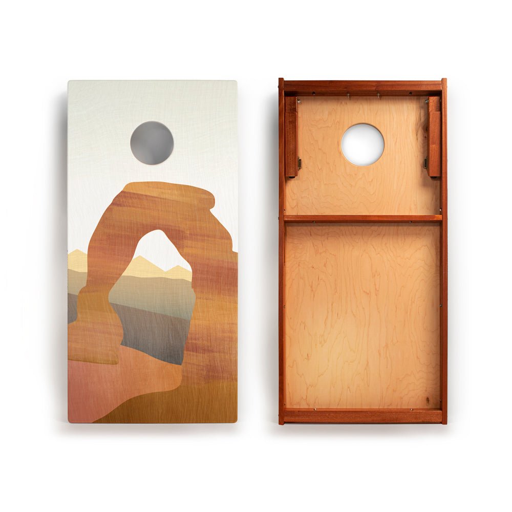 2ft x 4ft Graphic Wood Classic Cornhole Set | National Parks Inspired Collection - Arches EGCH24P-07 | American Cornhole Association