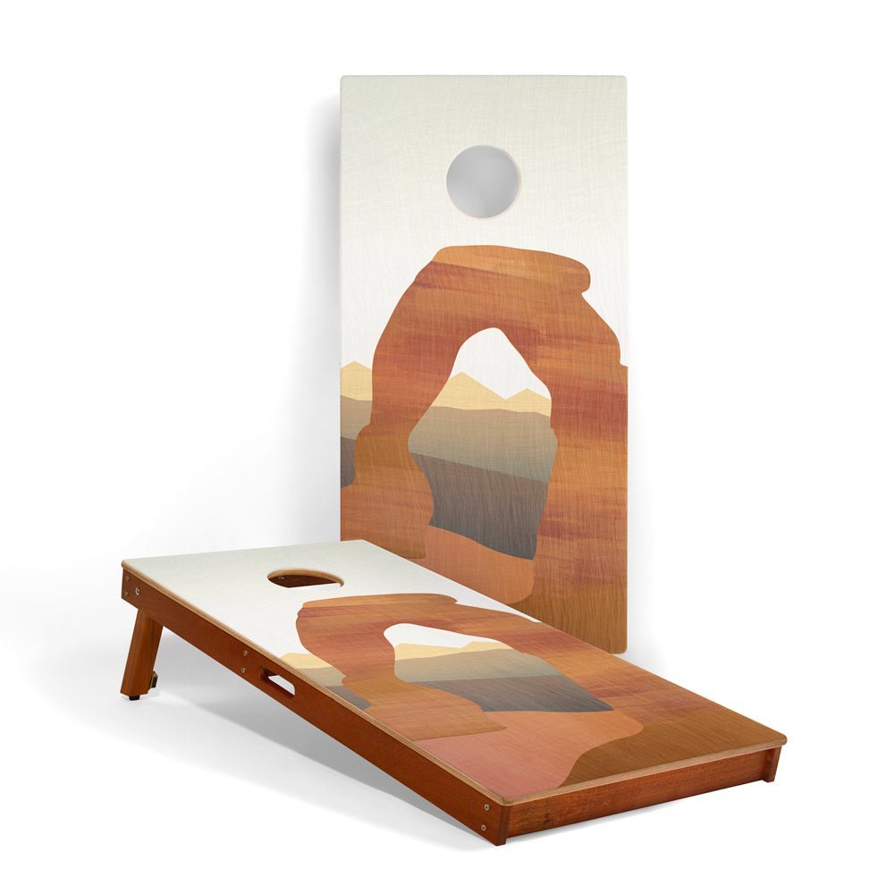 2ft x 4ft Graphic Wood Classic Cornhole Set | National Parks Inspired Collection - Arches EGCH24P-07 | American Cornhole Association