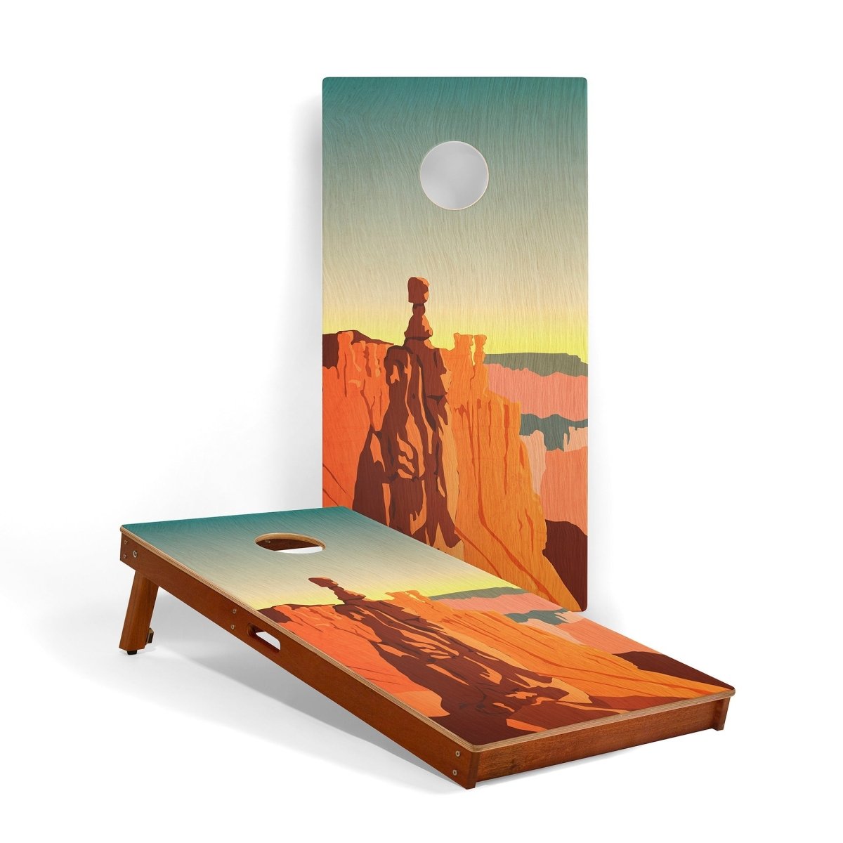 2ft x 4ft Graphic Wood Classic Cornhole Set | National Parks Inspired Collection - Bryce Canyon EGCH24P-49 | American Cornhole Association