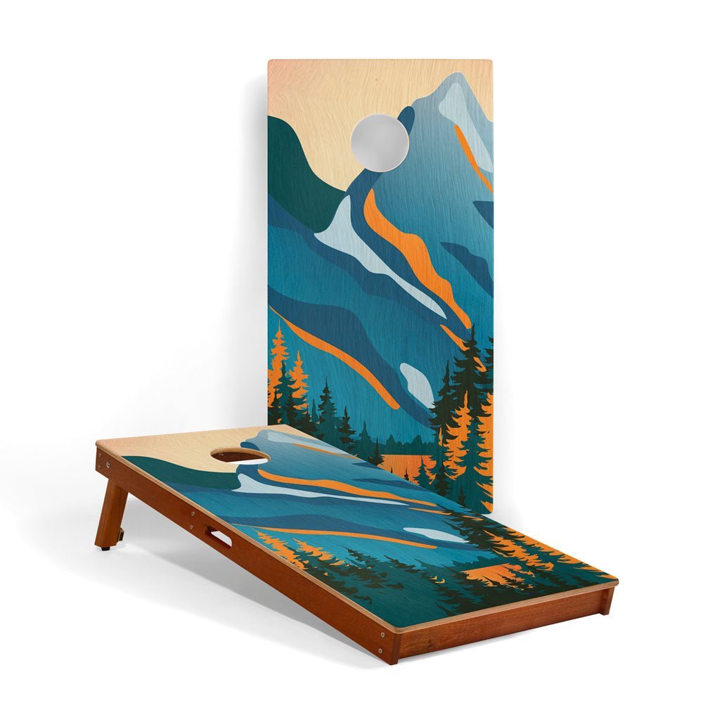 2ft x 4ft Graphic Wood Classic Cornhole Set | National Parks Inspired Collection - Grand Teton EGCH24P-18 | American Cornhole Association