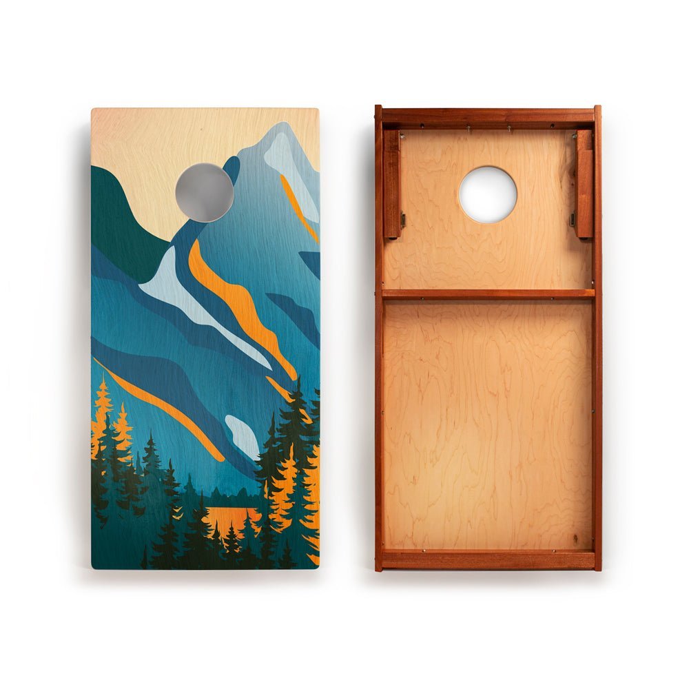 2ft x 4ft Graphic Wood Classic Cornhole Set | National Parks Inspired Collection - Grand Teton EGCH24P-18 | American Cornhole Association