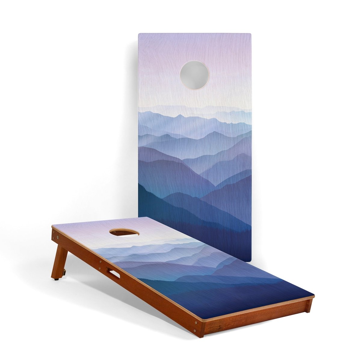 2ft x 4ft Graphic Wood Classic Cornhole Set | National Parks Inspired Collection - Great Smoky Mountains EGCH24P-50 | American Cornhole Association