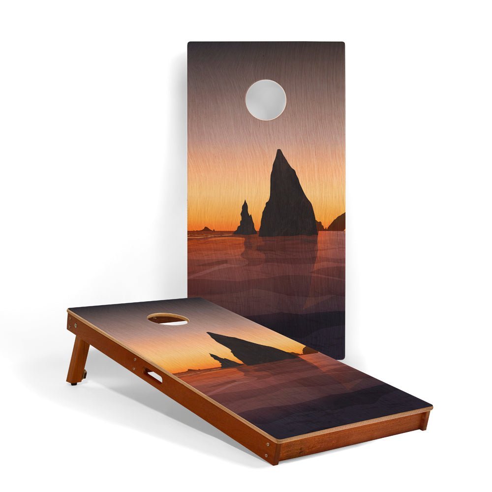 2ft x 4ft Graphic Wood Classic Cornhole Set | National Parks Inspired Collection - Olympic EGCH24P-27 | American Cornhole Association
