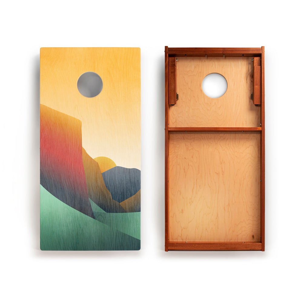 2ft x 4ft Graphic Wood Classic Cornhole Set | National Parks Inspired Collection - Yosemite EGCH24P-06 | American Cornhole Association