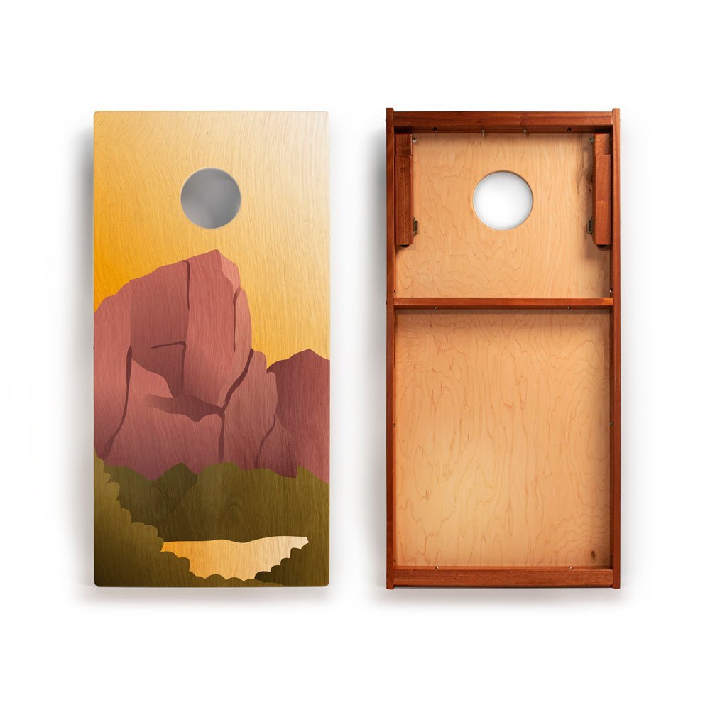 2ft x 4ft Graphic Wood Classic Cornhole Set | National Parks Inspired Collection - Zion EGCH24P-17 | American Cornhole Association