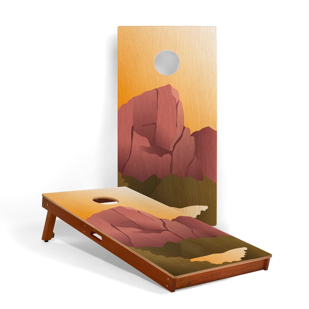 2ft x 4ft Graphic Wood Classic Cornhole Set | National Parks Inspired Collection - Zion EGCH24P-17 | American Cornhole Association
