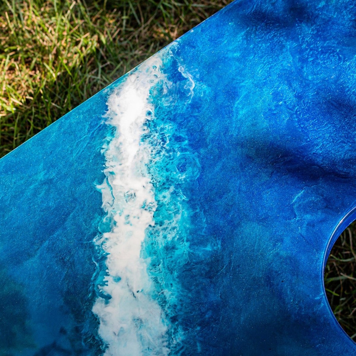 2x4 The Beach Epoxy Resin Cornhole Boards - EGCH24R-03 | American Cornhole Association