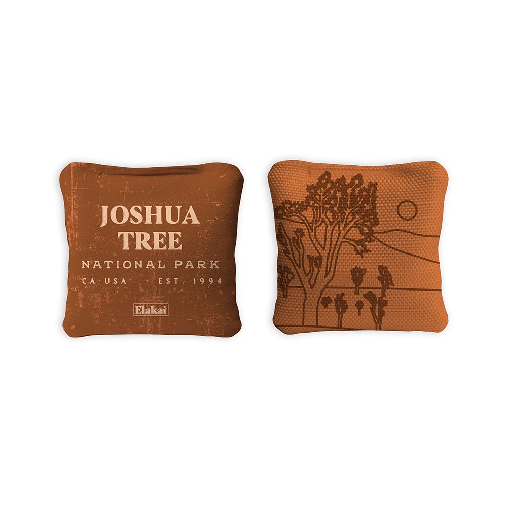 4 - in Travel Dual - Sided Cornhole Bags | National Parks Collection - Joshua Tree Burnt Orange EGCB44TS-35 | American Cornhole Association