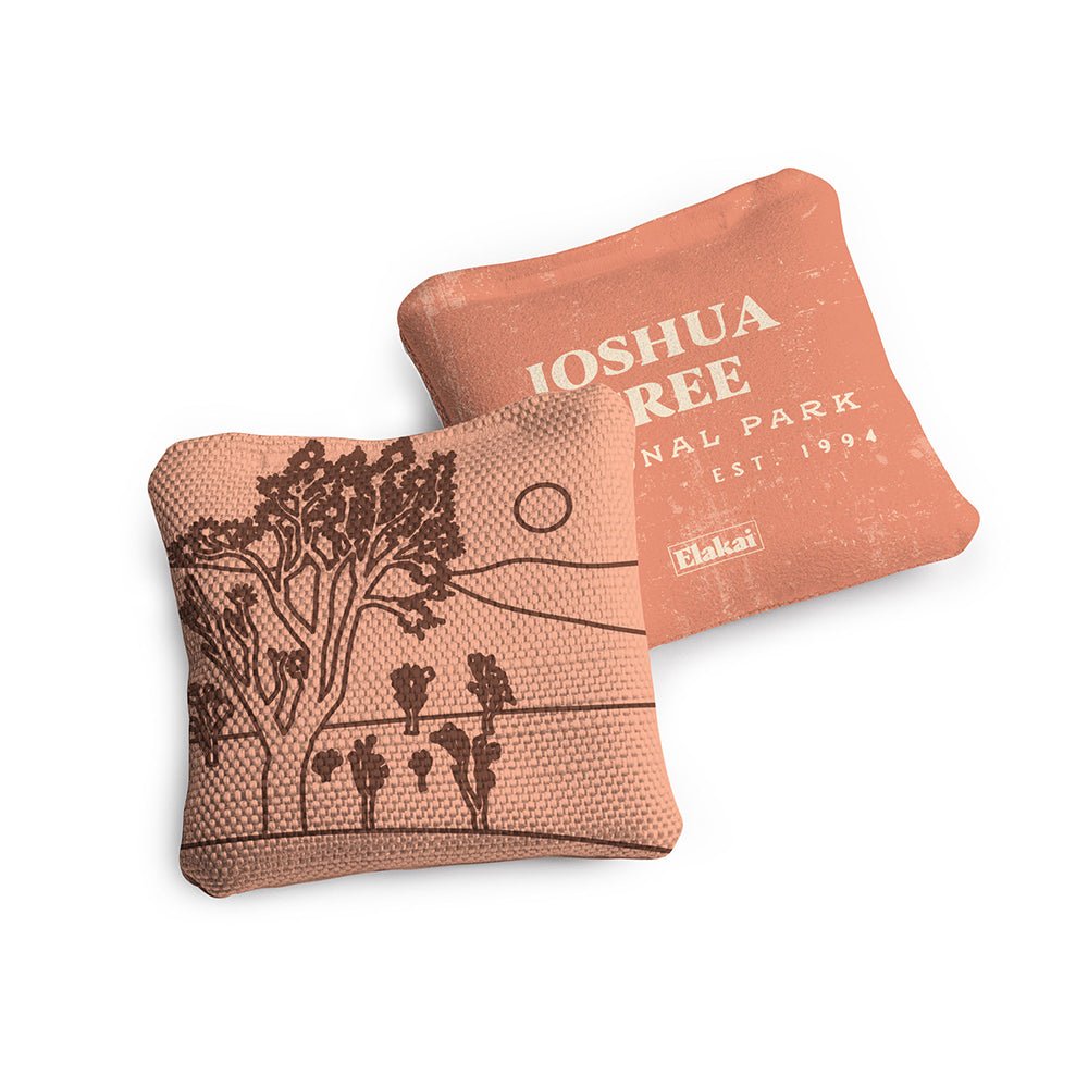 4 - in Travel Dual - Sided Cornhole Bags | National Parks Collection - Joshua Tree Pink EGCB44TS-34 | American Cornhole Association