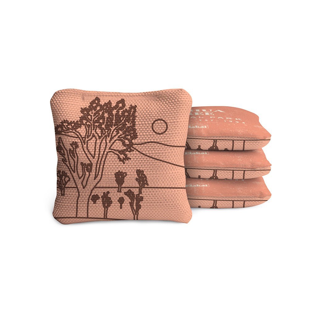 4 - in Travel Dual - Sided Cornhole Bags | National Parks Collection - Joshua Tree Pink EGCB44TS-34 | American Cornhole Association