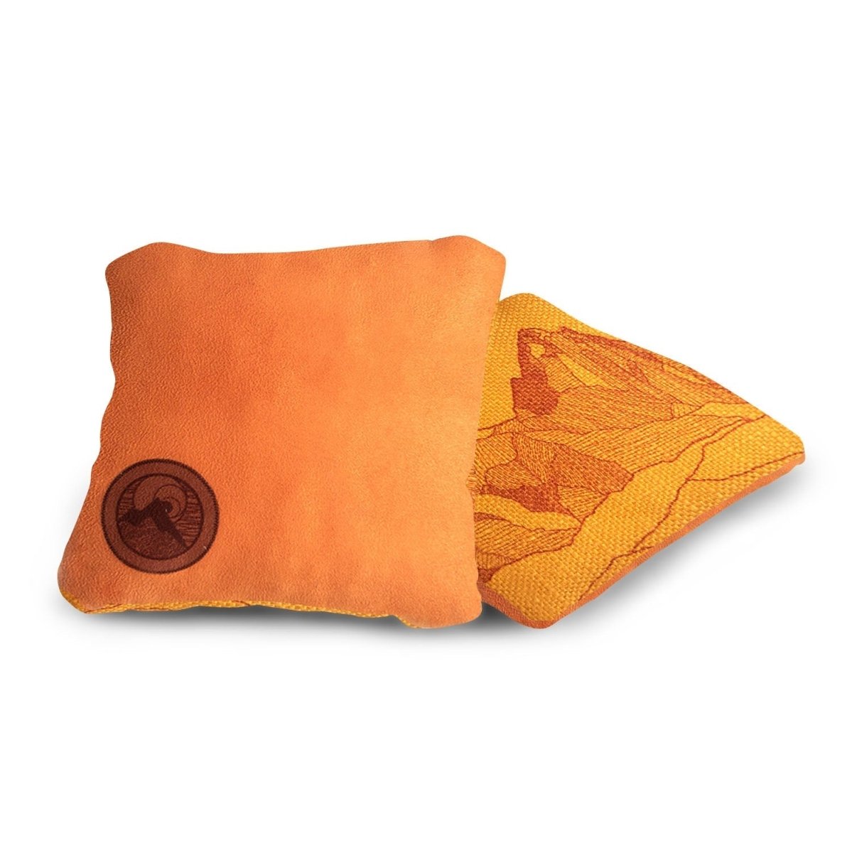 6 - in Dual - Sided Cornhole Bags | Mt. Elakai Design Collection - Marigold Yellow EGCB66TS-02 | American Cornhole Association