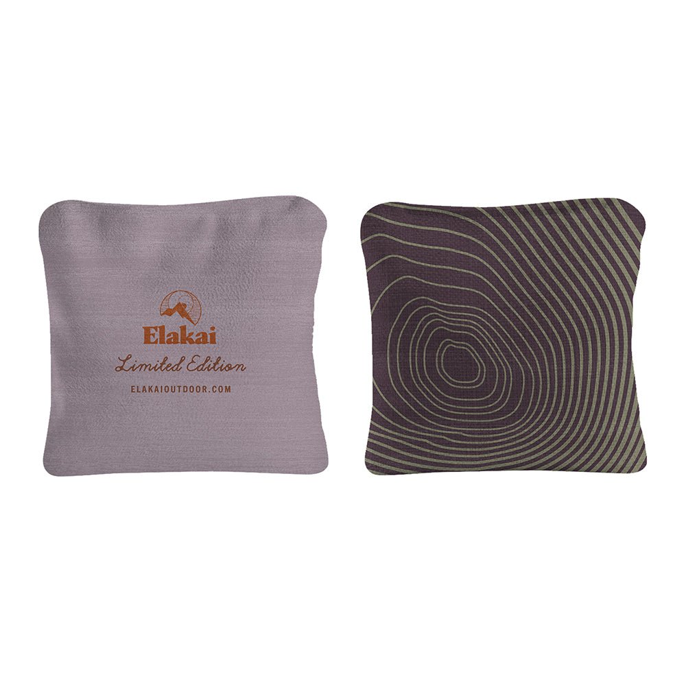 6 - in Dual - Sided Cornhole Bags | Tree Rings Collection - Lavender EGCB66TS-12 | American Cornhole Association