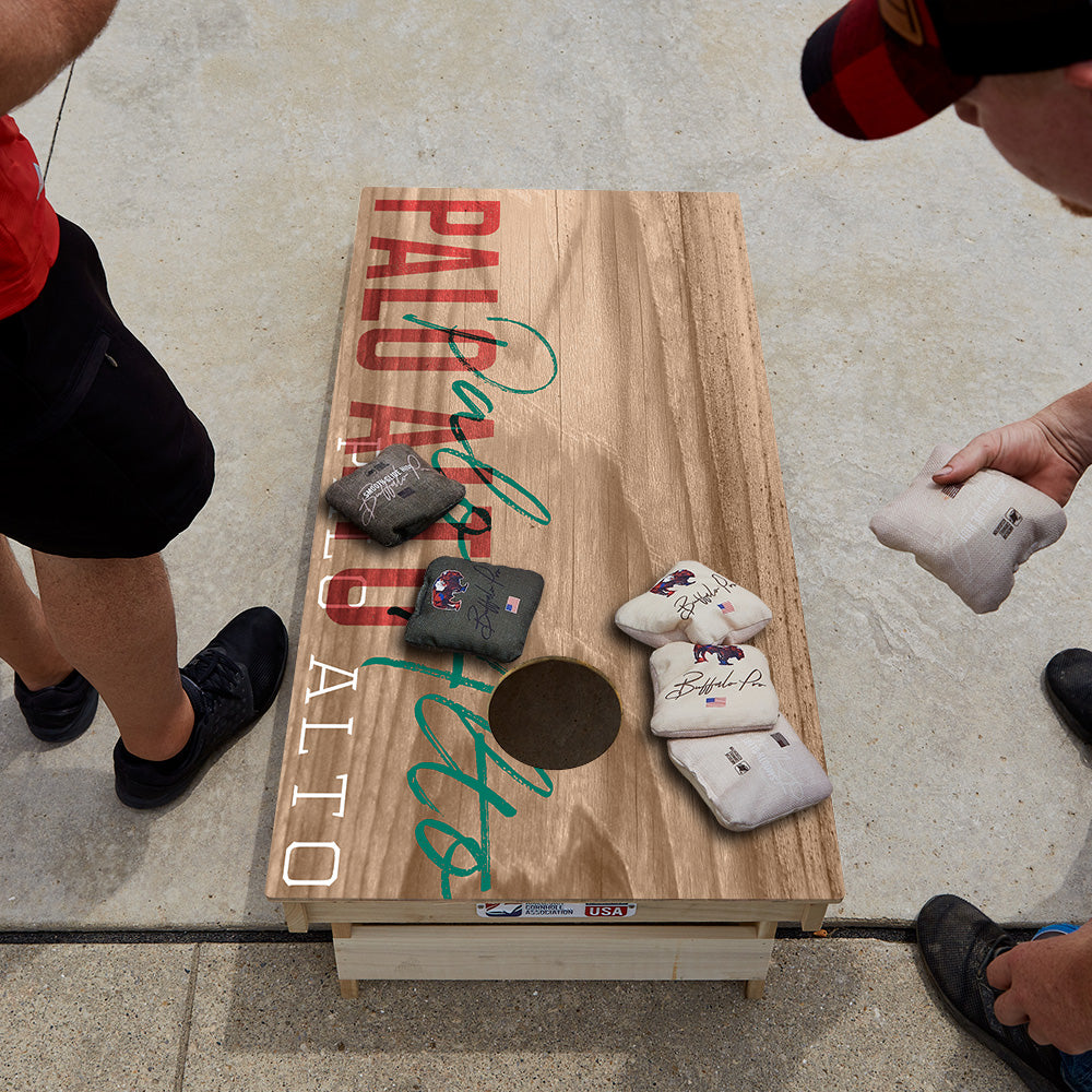 Palo Alto Campus Gameday Star Cornhole Boards