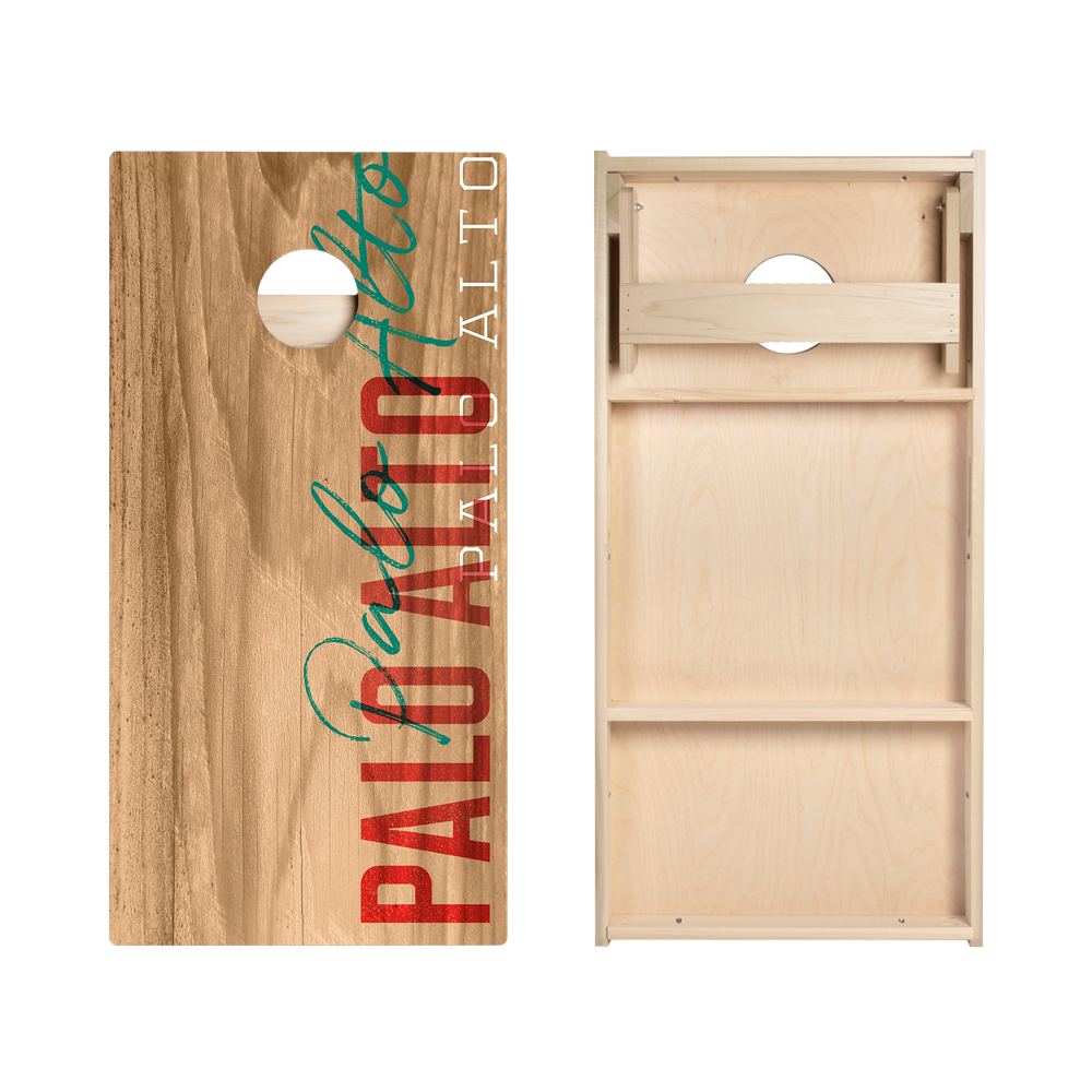 Palo Alto Campus Gameday Star Cornhole Boards