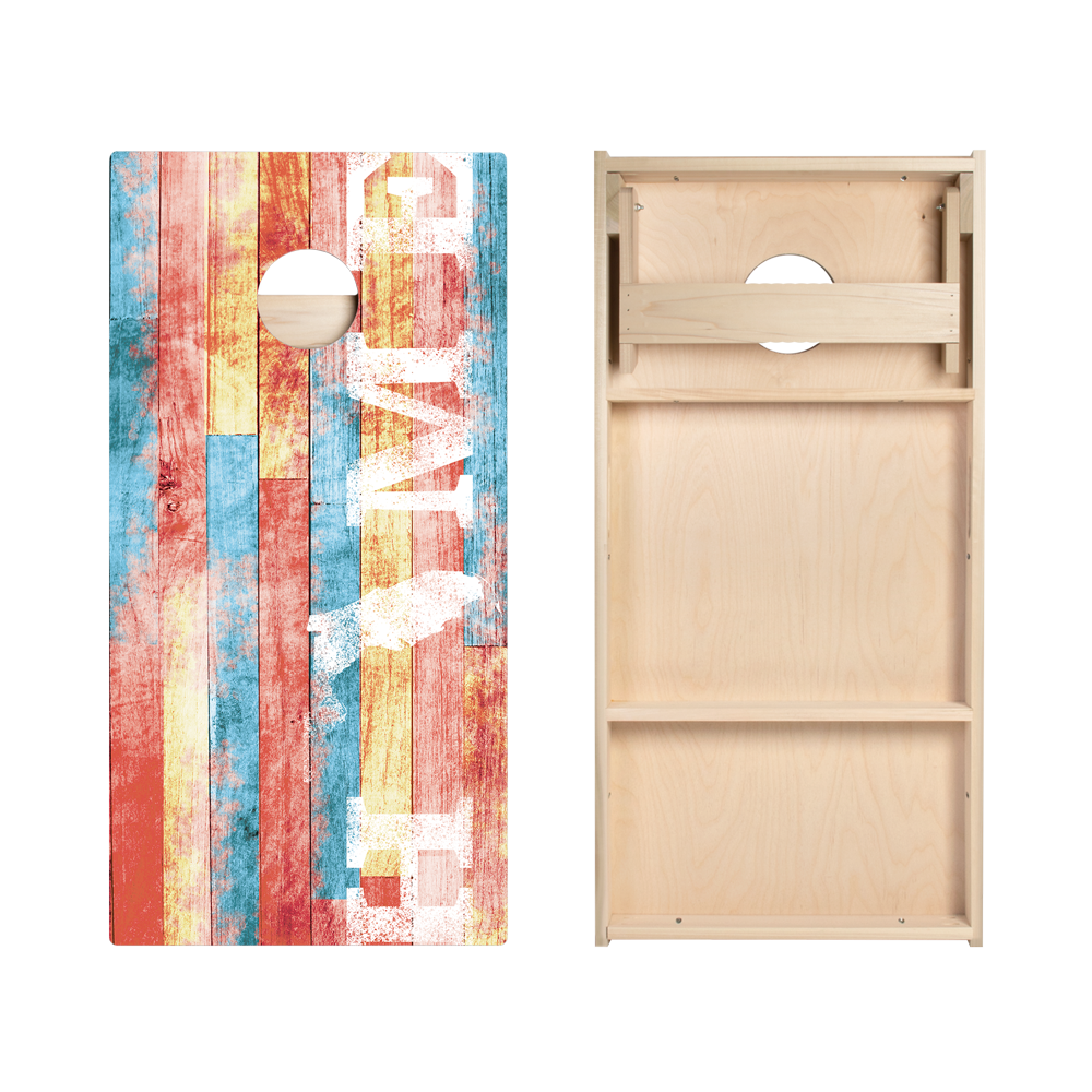 Home State Painted Wood Florida Star Cornhole Boards