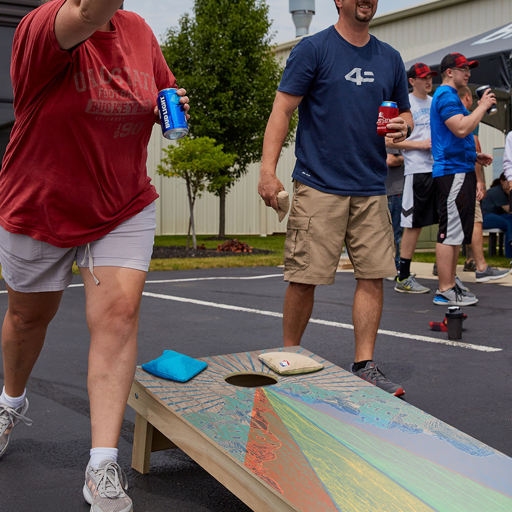 Mushroom Road Star Cornhole Boards