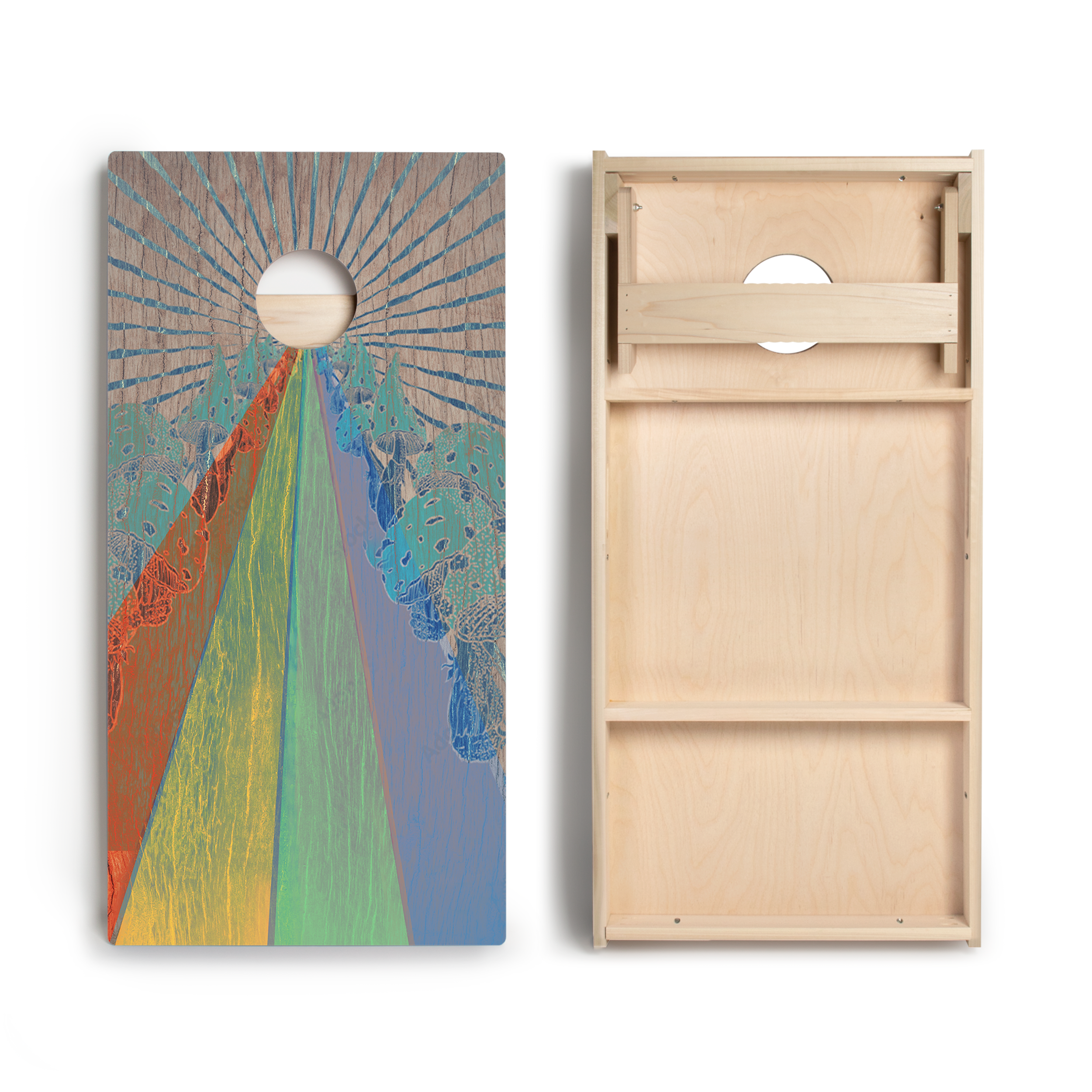 Mushroom Road Star Cornhole Boards