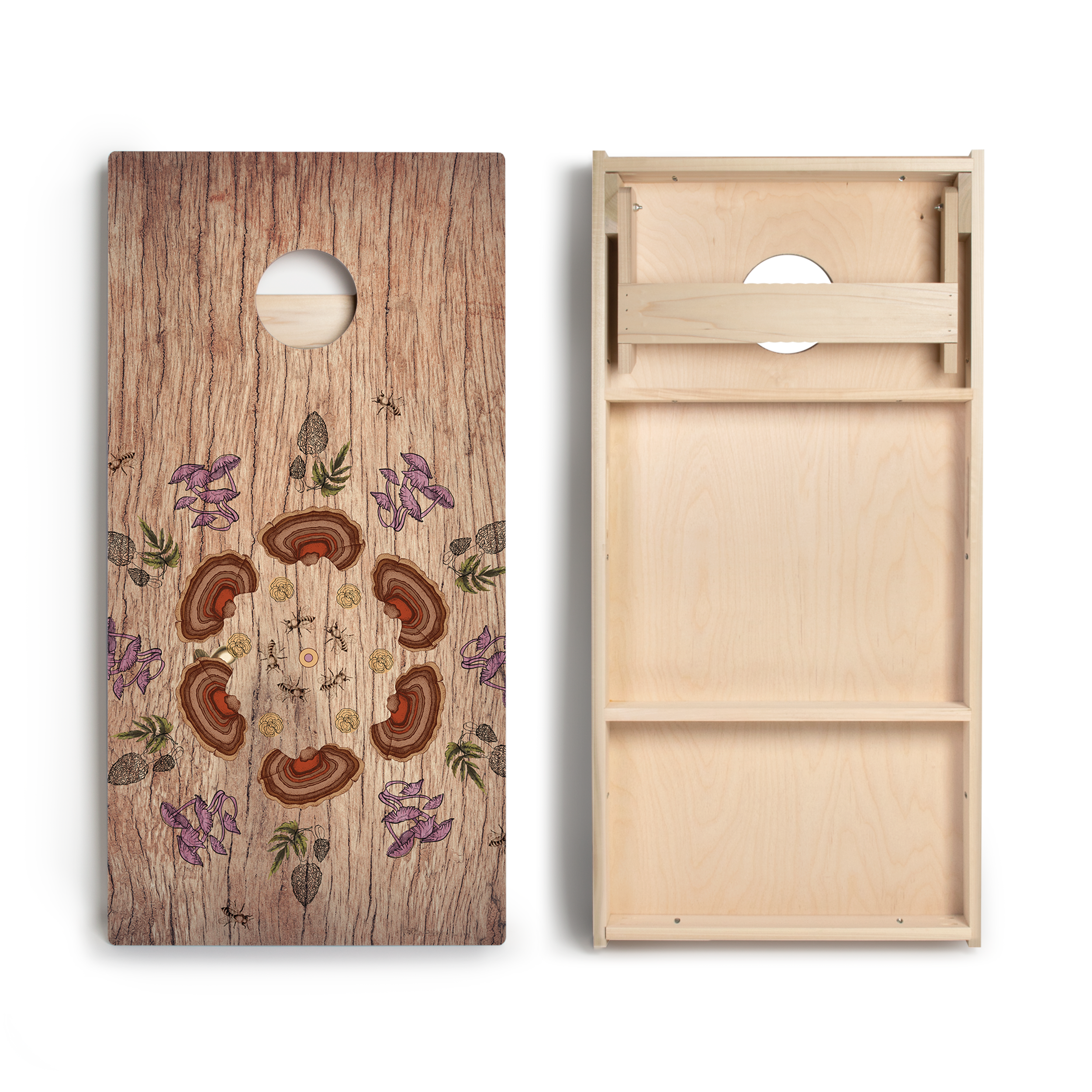 Boho Mushroom Star Cornhole Boards