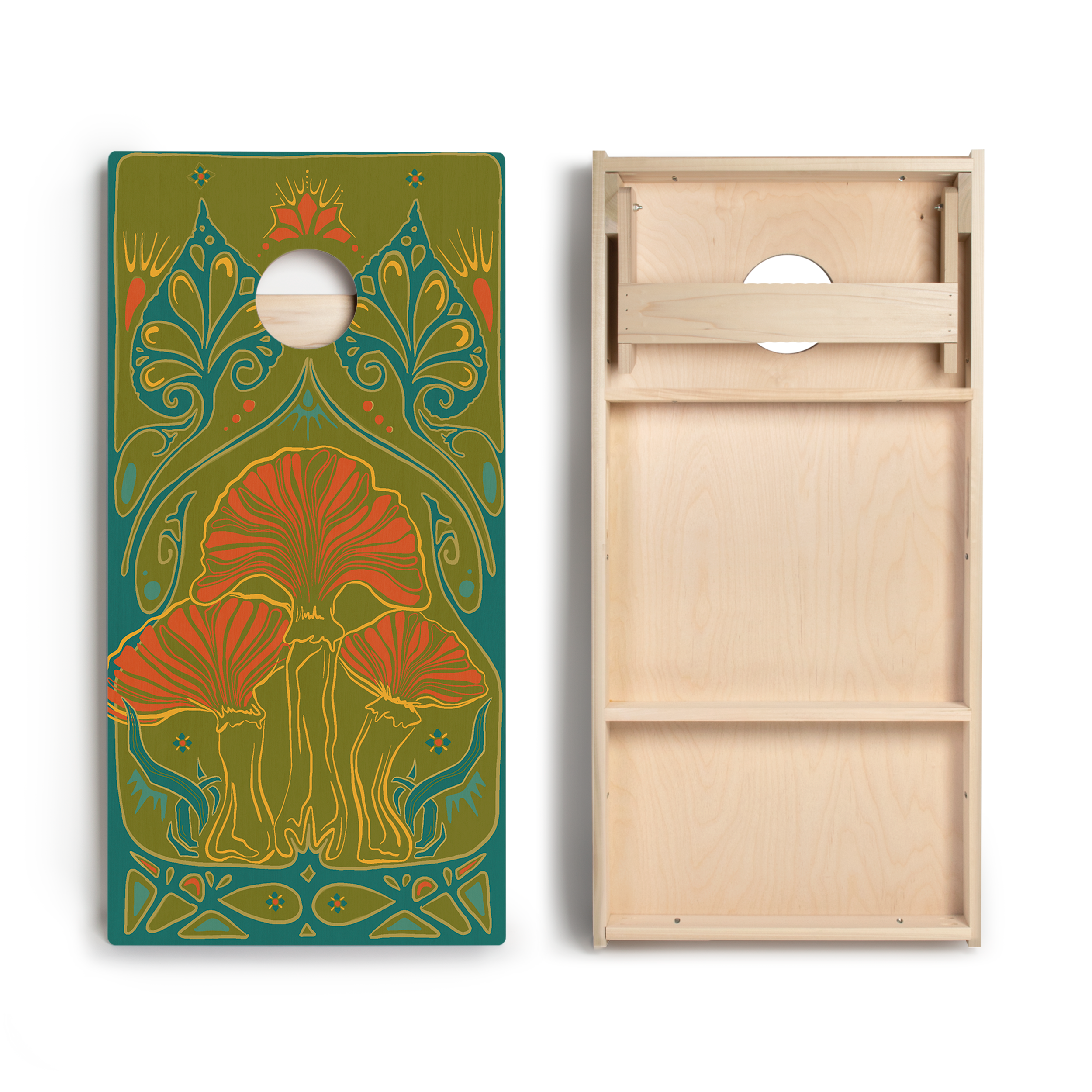Nouveau Shroom Star Cornhole Boards