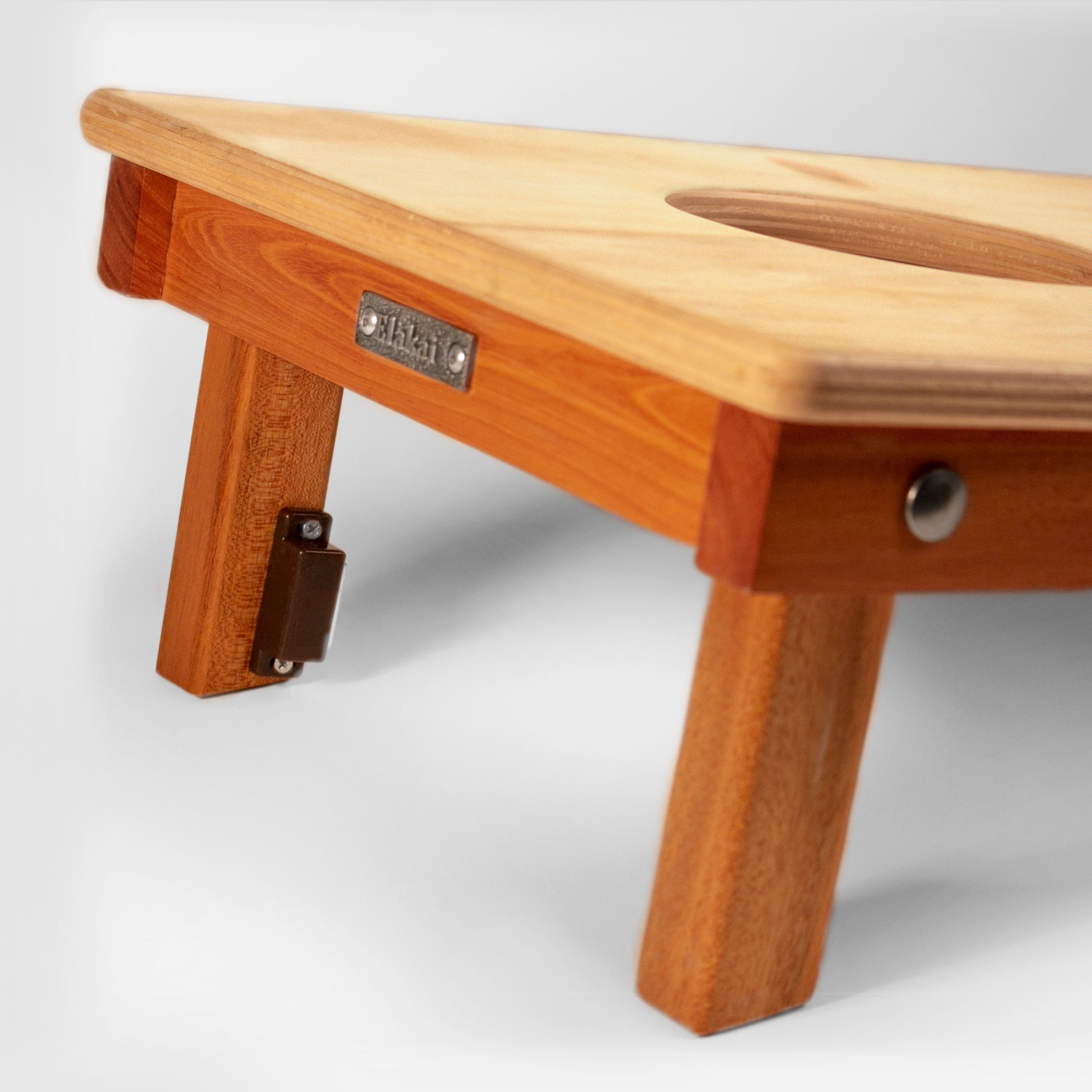 1ft x 2ft Light Beachwood Compact Travel Cornhole Board Set