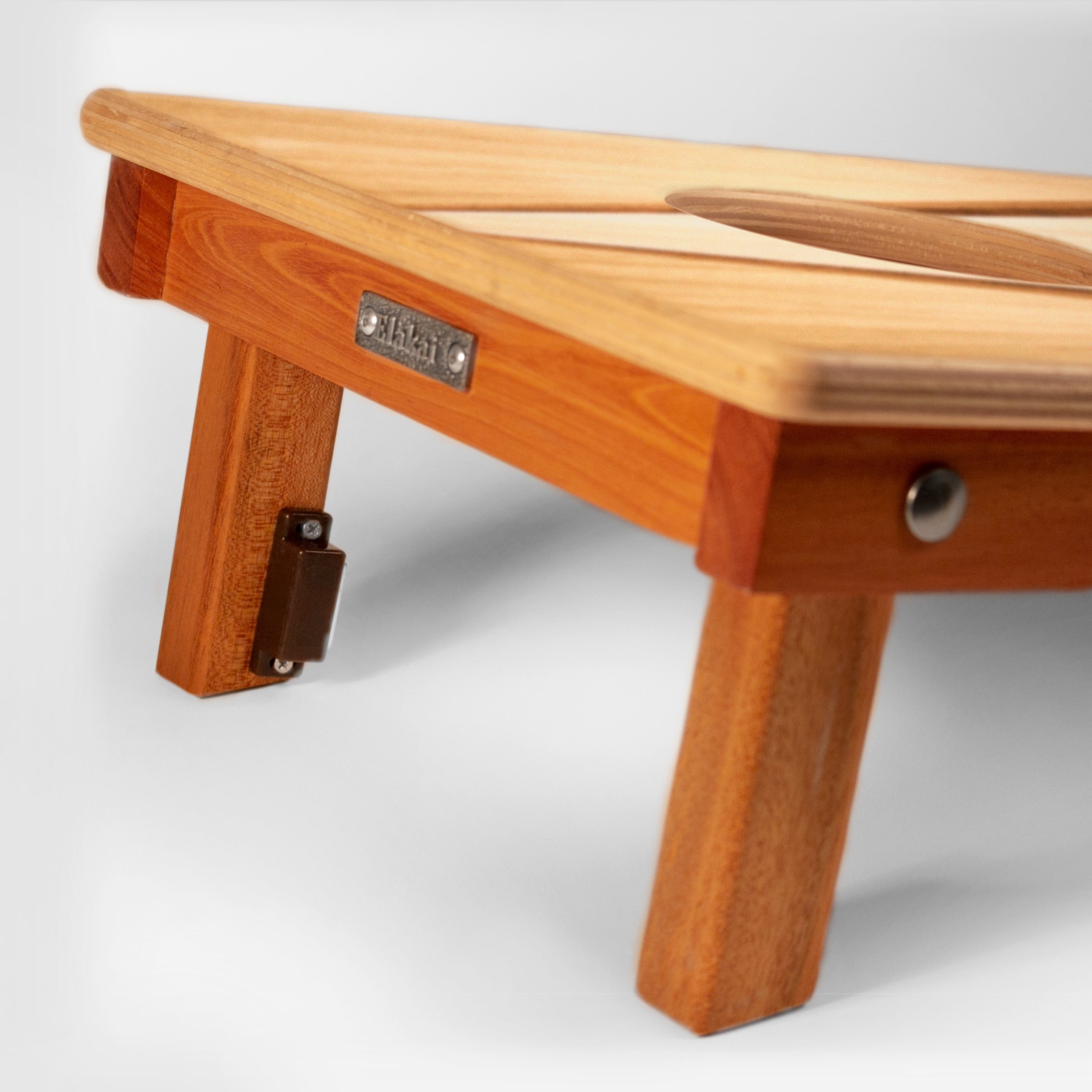 1ft x 2ft Retro Wood Triangle Compact Travel Cornhole Board Set