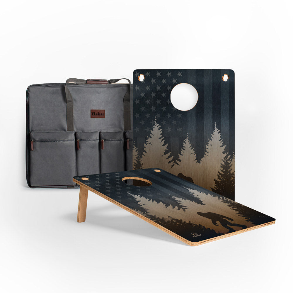 22in x 31in American Sasquatch 1-Hole Weekender Travel Cornhole Boards