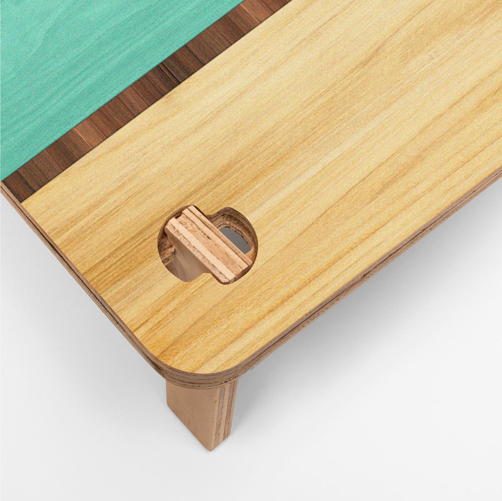 22in x 31in Retro Surf 1-Hole Weekender Travel Cornhole Boards