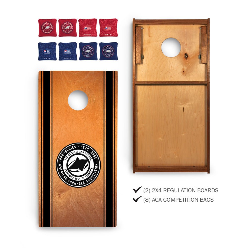 ACA Tournament Sig Pro 2x4 Regulation Cornhole Bundle - | American Cornhole Association