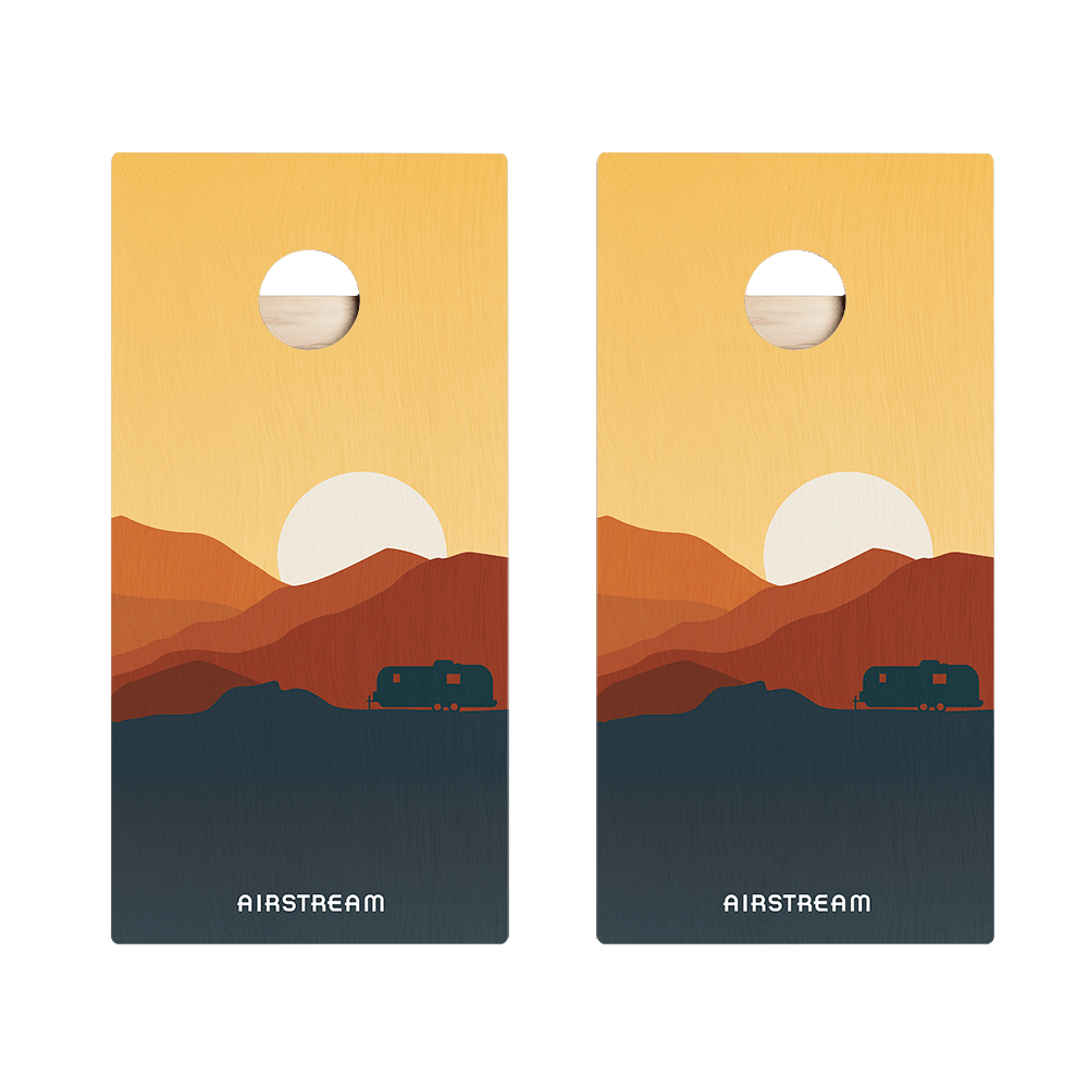 Airstream in the Desert Star Cornhole Boards, - American Cornhole Association