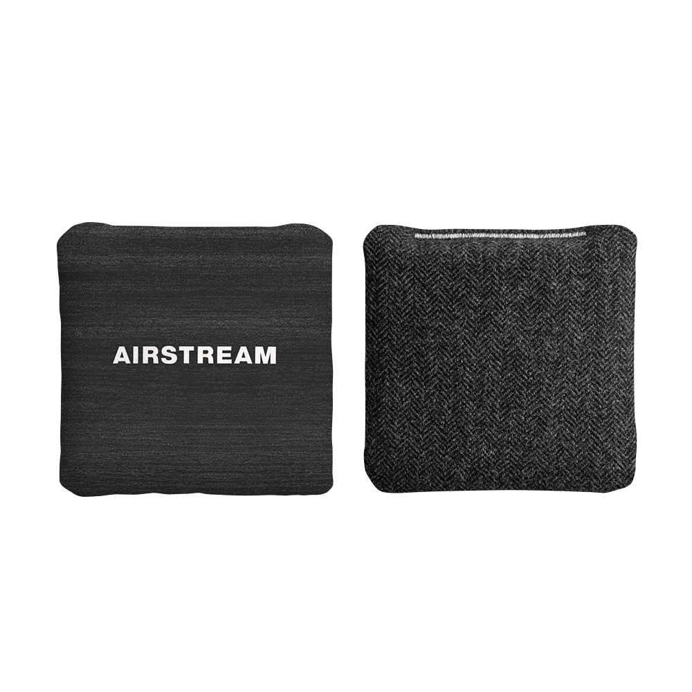 Airstream Logo Black Synergy Soft Cornhole Bags, Black - American Cornhole Association