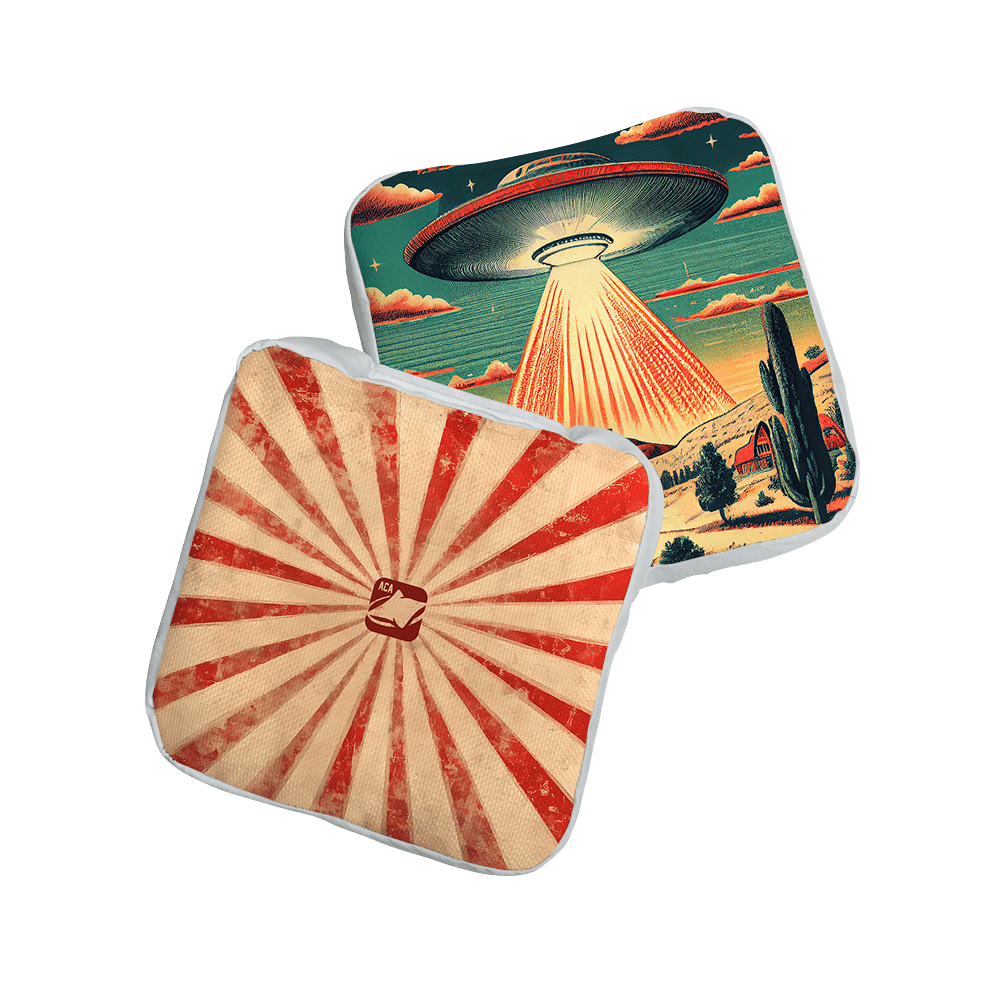 Alien Ambush Orange NXT Lumi - Tek Cornhole Bags, - American Cornhole Association