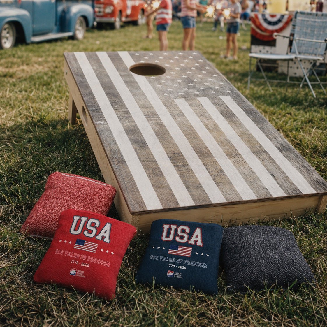 America 250 Years of Freedom Limited Edition Cornhole Set - | American Cornhole Association