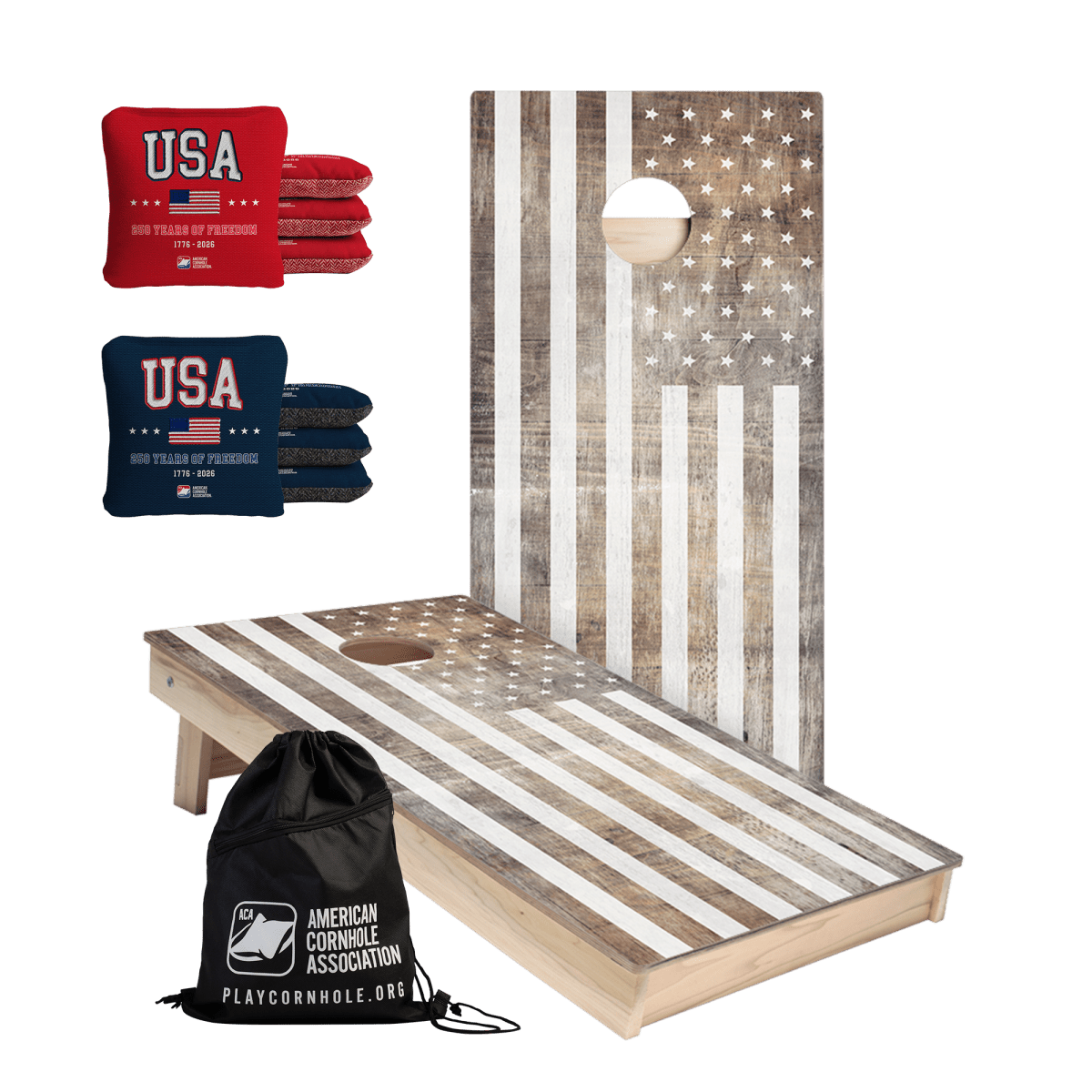 America 250 Years of Freedom Limited Edition Cornhole Set - | American Cornhole Association