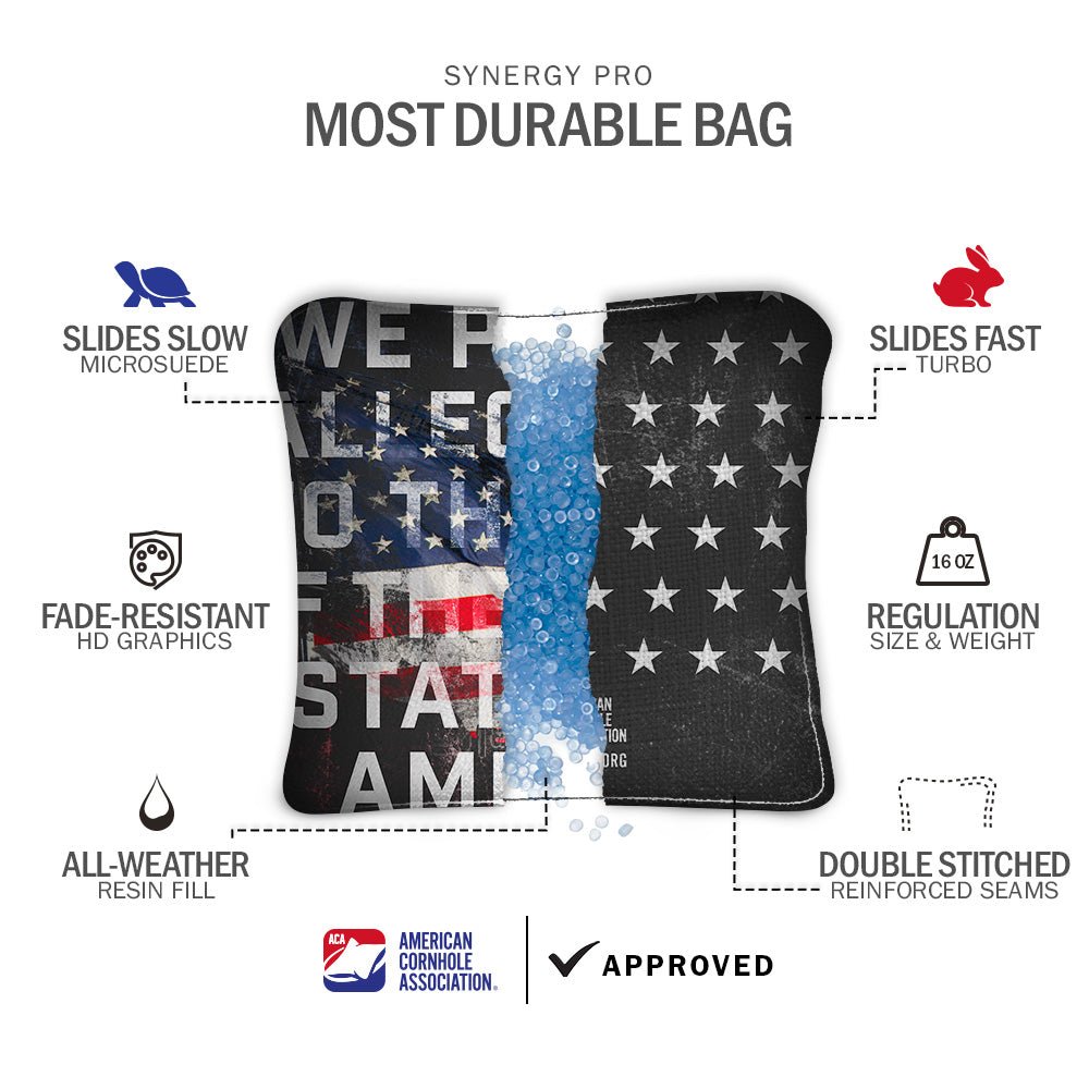 American Skull Sig Pro 2x4 Regulation Cornhole Bundle - | American Cornhole Association