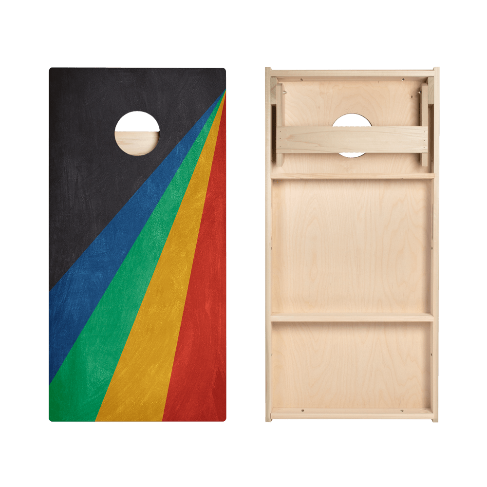Angled Stripes Star Cornhole Boards - ACA - 000302 | American Cornhole Association
