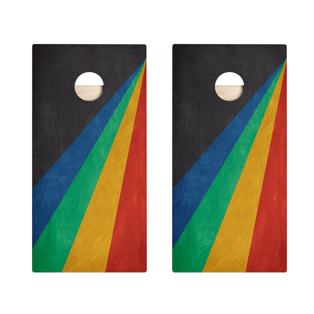 Angled Stripes Star Cornhole Boards - ACA - 000302 | American Cornhole Association