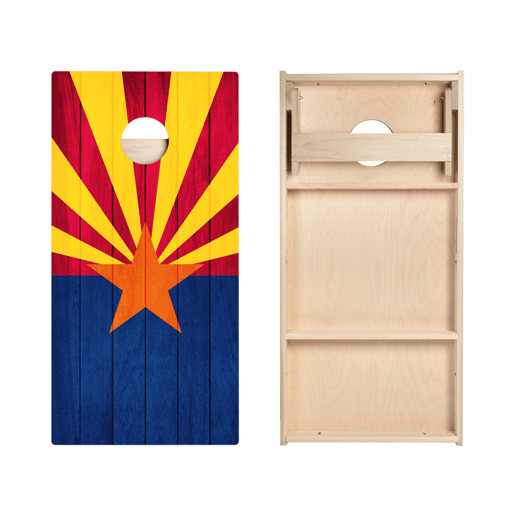 Arizona Flag Star Cornhole Boards - ACA - 000109 | American Cornhole Association