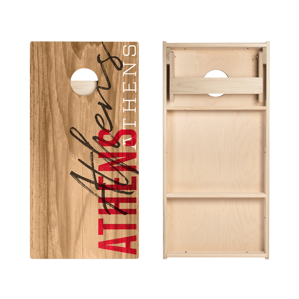 Athens Campus Gameday Star Cornhole Boards - ACA - 000200 | American Cornhole Association