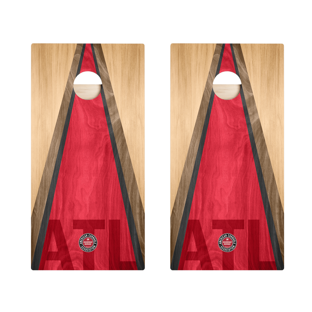 Atlanta Football Gameday Classic Triangle Star Cornhole Boards - SKU: ACA-000445 | American Cornhole Association