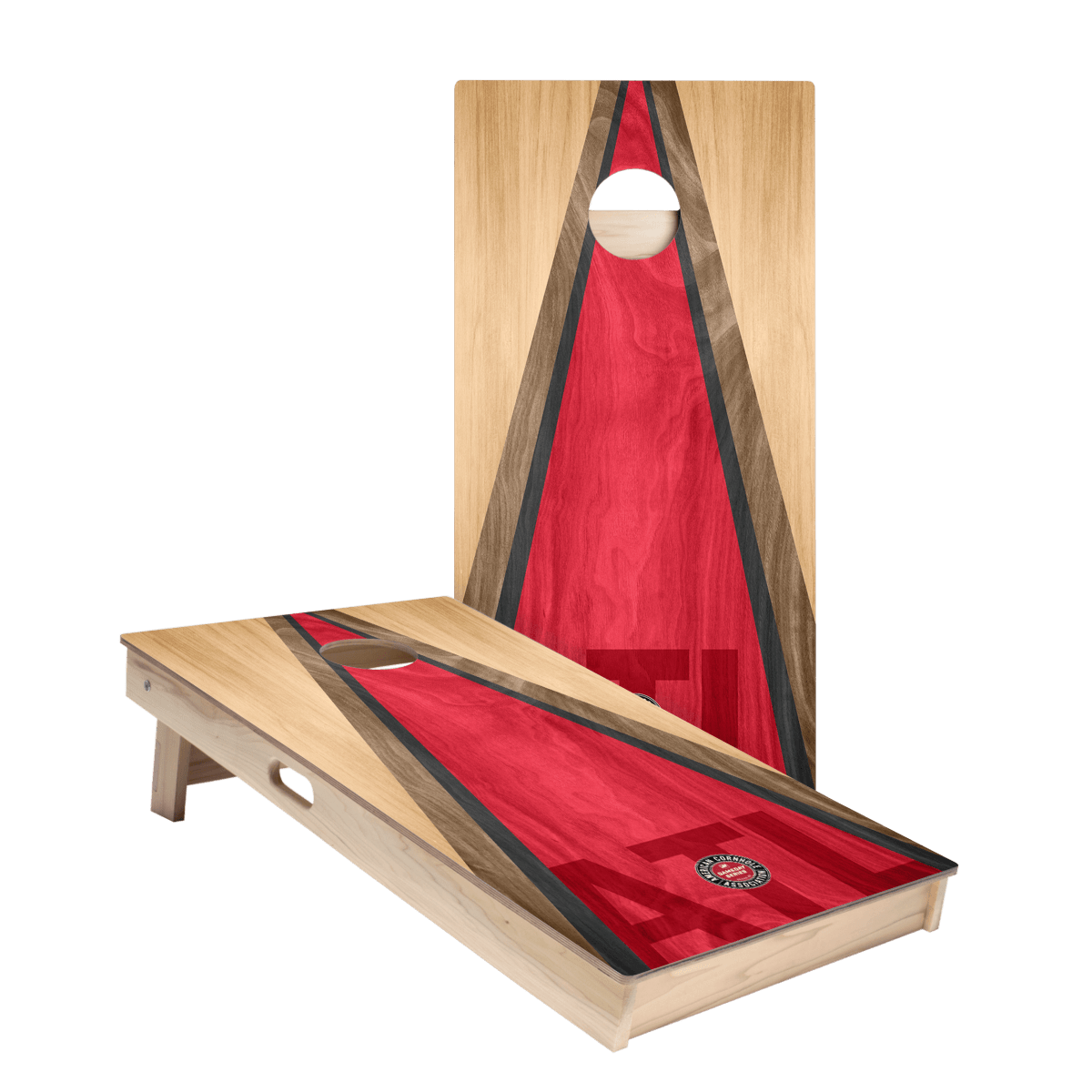 Atlanta Football Gameday Classic Triangle Star Cornhole Boards - SKU: ACA-000445 | American Cornhole Association