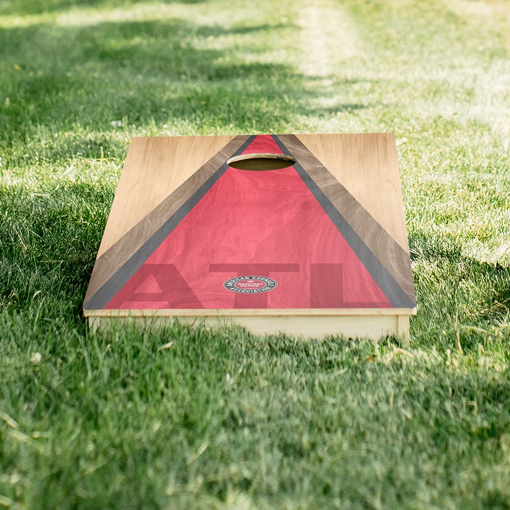 Atlanta Football Gameday Classic Triangle Star Cornhole Boards - SKU: ACA-000445 | American Cornhole Association