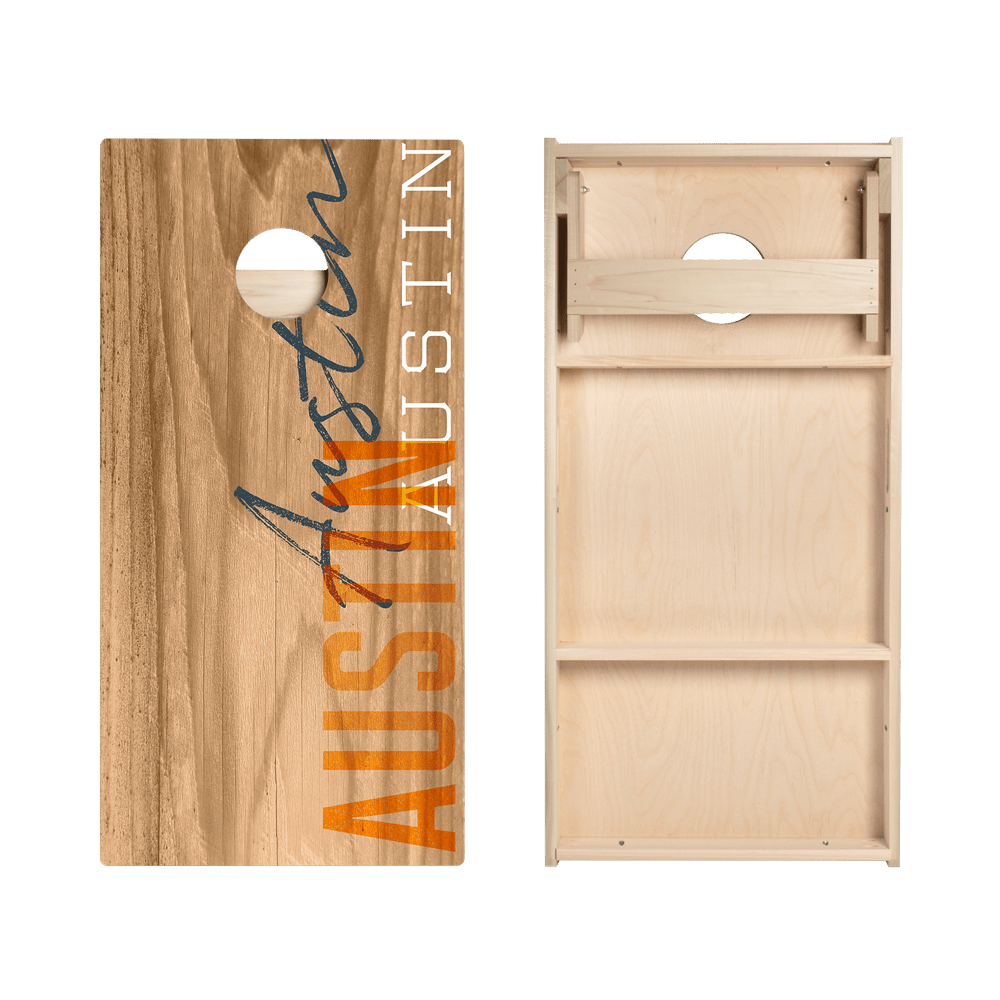 Austin Campus Gameday Star Cornhole Boards - ACA - 000201 | American Cornhole Association